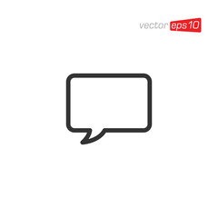 Speech Bubble Talk Icon Design Vector