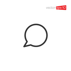 Speech Bubble Talk Icon Design Vector