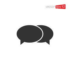 Speech Bubble Talk Icon Design Vector