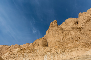 Fototapeta premium Desert sand under blue sky