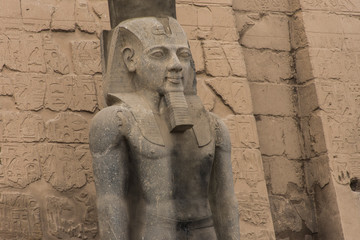 Ramesses II statue in Luxor temple, Egupt