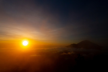 Mount Batur sunrise view, Bali	