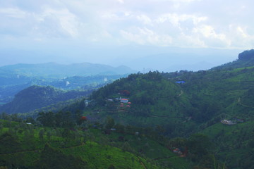 Fototapeta na wymiar A HDR shot of Nilgiri Meadows from higher grounds