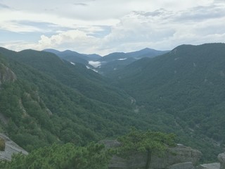 Naklejka premium view of mountains