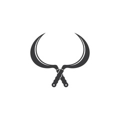 sickle icon vector illustration design