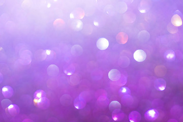 Abstract purple bokeh light defocus glister background