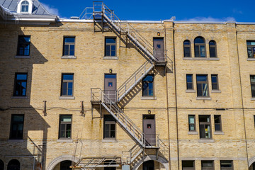 Façade de bâtiment en Amérique du Nord