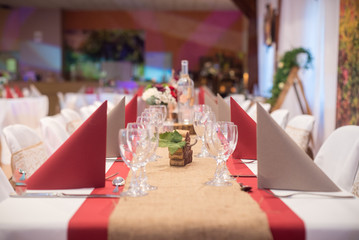 Décoration de table de mariage