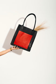 Bag with Grass in it