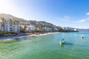 Los Muertos Beach, Puerto Vallarta, Mexico.