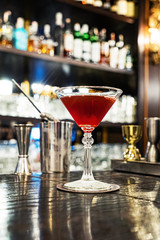 tasty cocktail in the bar
