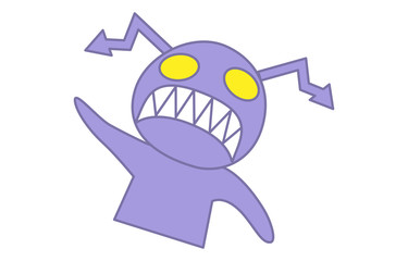 非アクティブな虫歯のかわいい画像イラスト