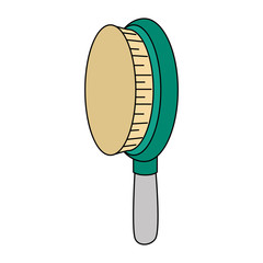 brush pet grooming isolated icon vector illustration design