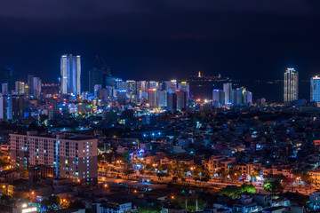 Fototapeta na wymiar Nightscape of Da Nang city, Vietnam
