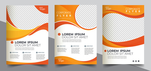 Brochure design, cover modern layout, annual report, poster, flyer in A4	