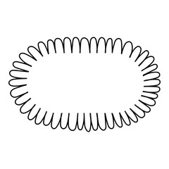 Decorative round frames for greetings, packaging, other design