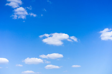 Blue sky with fantastic cloud.Atmosphere , Fresh air and Nature GOD creation concept.