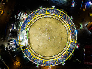 Beautiful aerial view of the Zapote Nacional parties in Costa Rica 