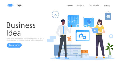 Business Ideas Vector Illustration Concept, Suitable for web landing page, ui, mobile app, editorial design, flyer, banner, and other related occasion