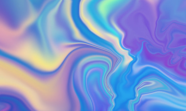Iridescent vibrant liquid background texture