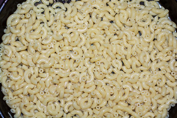 Background of raw pasta