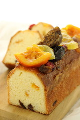 フルーツのパウンドケーキ