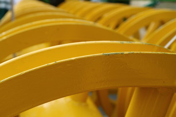 Plow. Harrow. Cultivator for cultivating the land. Fragment.