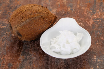 Dietary Coconut oil in the bowl