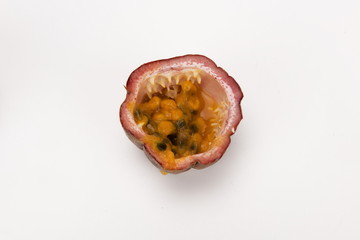 The delicious passion fruit is a tropical fruit