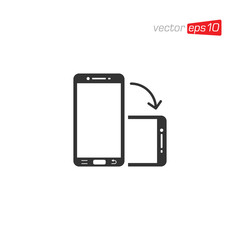 Phone Rotation Mobile Rotate Icon Design Vector