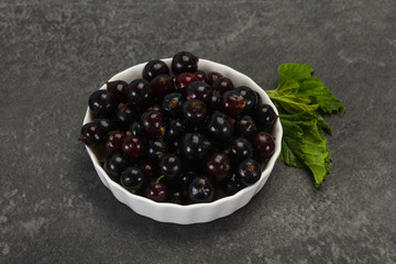 Fresh ripe sweet black currant