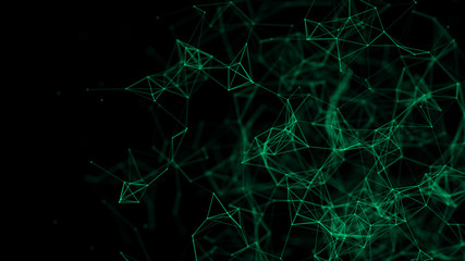 Graphic background molecule and communication. Connected lines with dots. Concept of the science, chemistry, biology, medicine, technology.