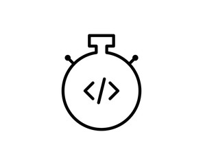 Code line icon