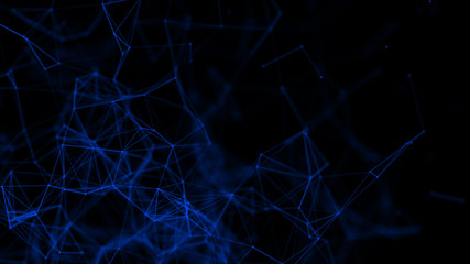 Graphic background molecule and communication. Connected lines with dots. Concept of the science, chemistry, biology, medicine, technology.