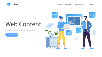 Programmer and Engineering Development Vector Illustration Concept, Suitable for web landing page, ui, mobile app, editorial design, flyer, banner, and other related occasion