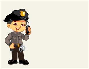 a male police character