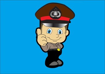 a male police character