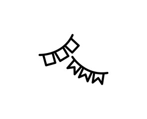 Garland line icon