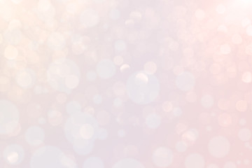 Abstract blurred white bokeh soft light background and texture. Beautiful bokeh with snowfall banner background.