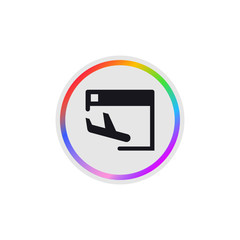 Fototapeta premium Landing Page - Modern App Button