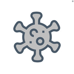 Obraz premium coronavirus vector icon