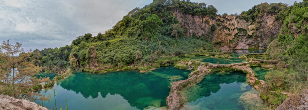 Waterfall hidden in the (EL SALTO-EL MECO) san luis potosi Mexic