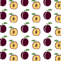 Plum logo vector icon design