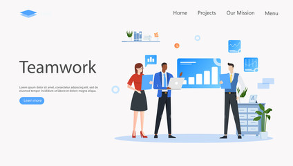 Team Metaphor Vector Illustration Concept , Suitable for web landing page, ui, mobile app, editorial design, flyer, banner, and other related occasion