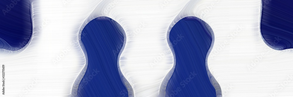 Aufkleber modern banner design with lavender, midnight blue and white smoke colors. fluid curved lines with dy