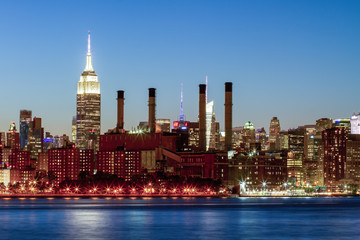 midtown skyline at night