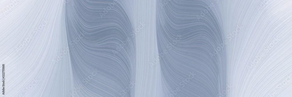 Aufkleber flowing horizontal header with pastel blue, dark gray and light slate gray colors. fluid curved lines with dynamic flowing waves and curves