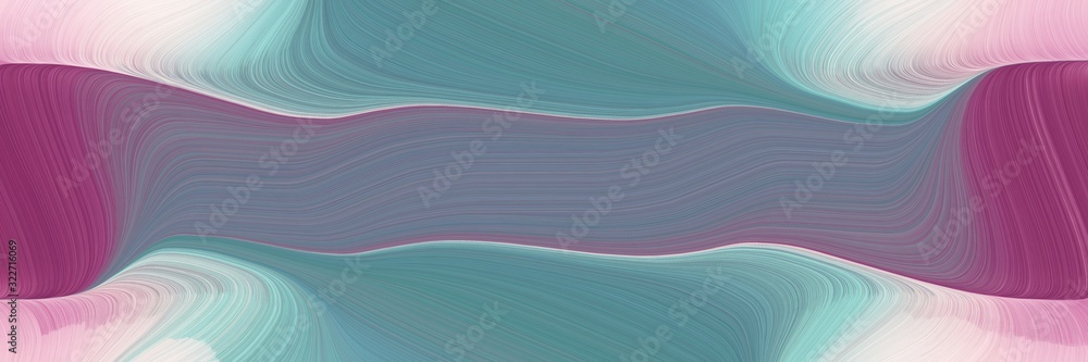 Poster flowing banner with slate gray, light gray and thistle colors. fluid curved flowing waves and curves