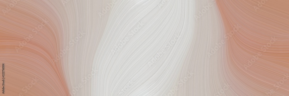 Poster decorative banner design with pastel gray, rosy brown and lavender colors. fluid curved lines with d
