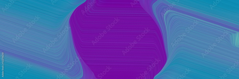 Poster decorative header design with steel blue, dark magenta and dark cyan colors. fluid curved lines with dynamic flowing waves and curves